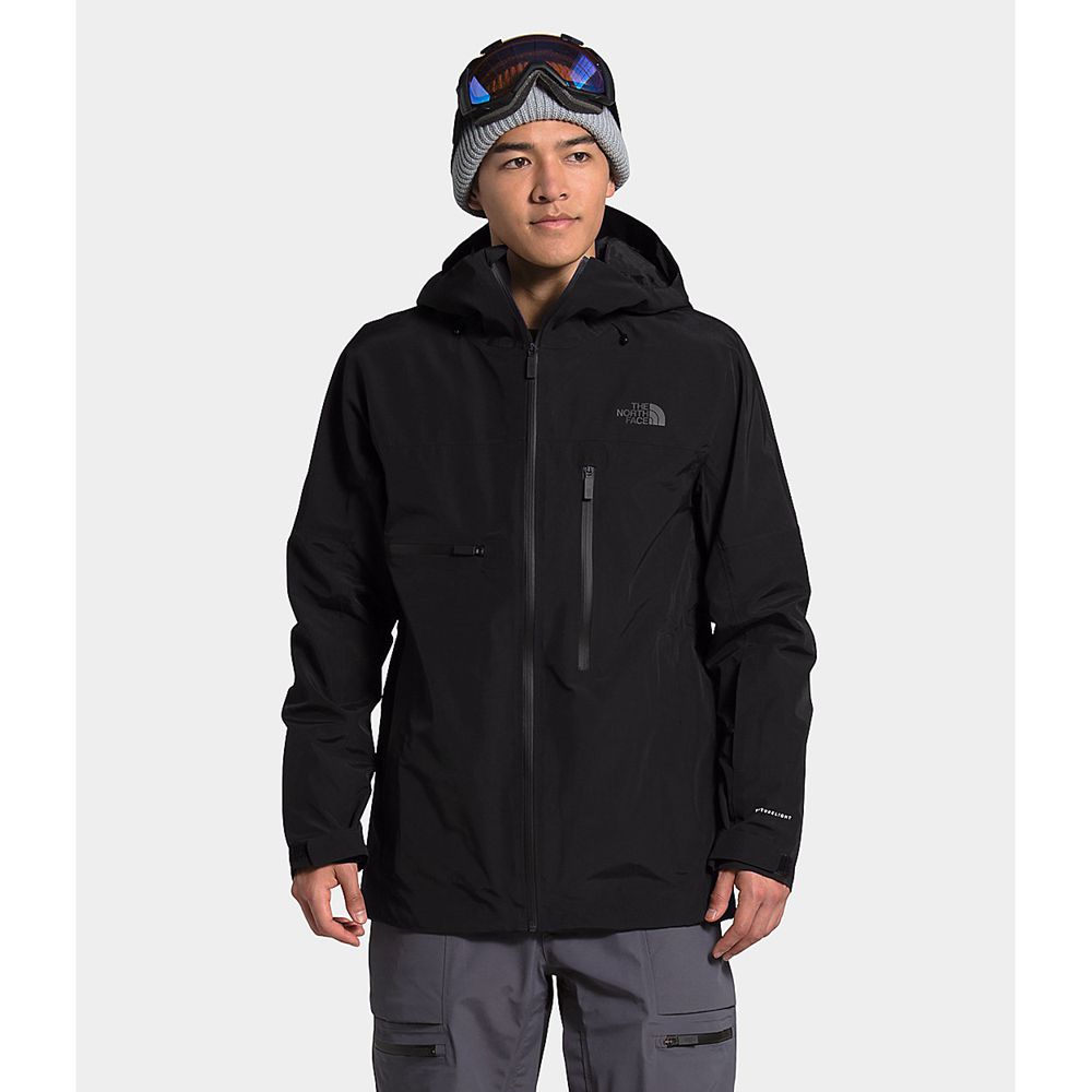 The North Face Waterproof Jackets Mens Australia - The North Face Powderflo Futurelight™ Black (ZJS-